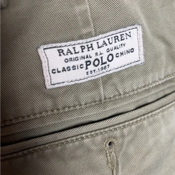 Polio by Ralph Lauren Chino Green Pants Size 42/32 Mens - Picture 4 of 6